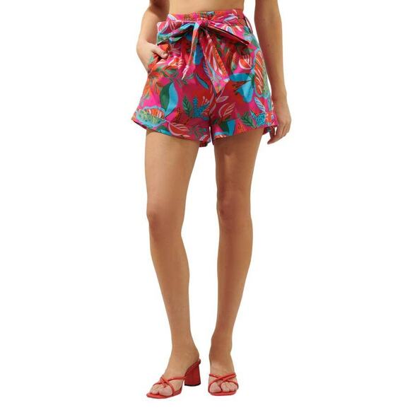 Sugarlips Lulu Jacobean Zaferia Bermuda Shorts Large L NEW Blue White Paperbag - Picture 6 of 7